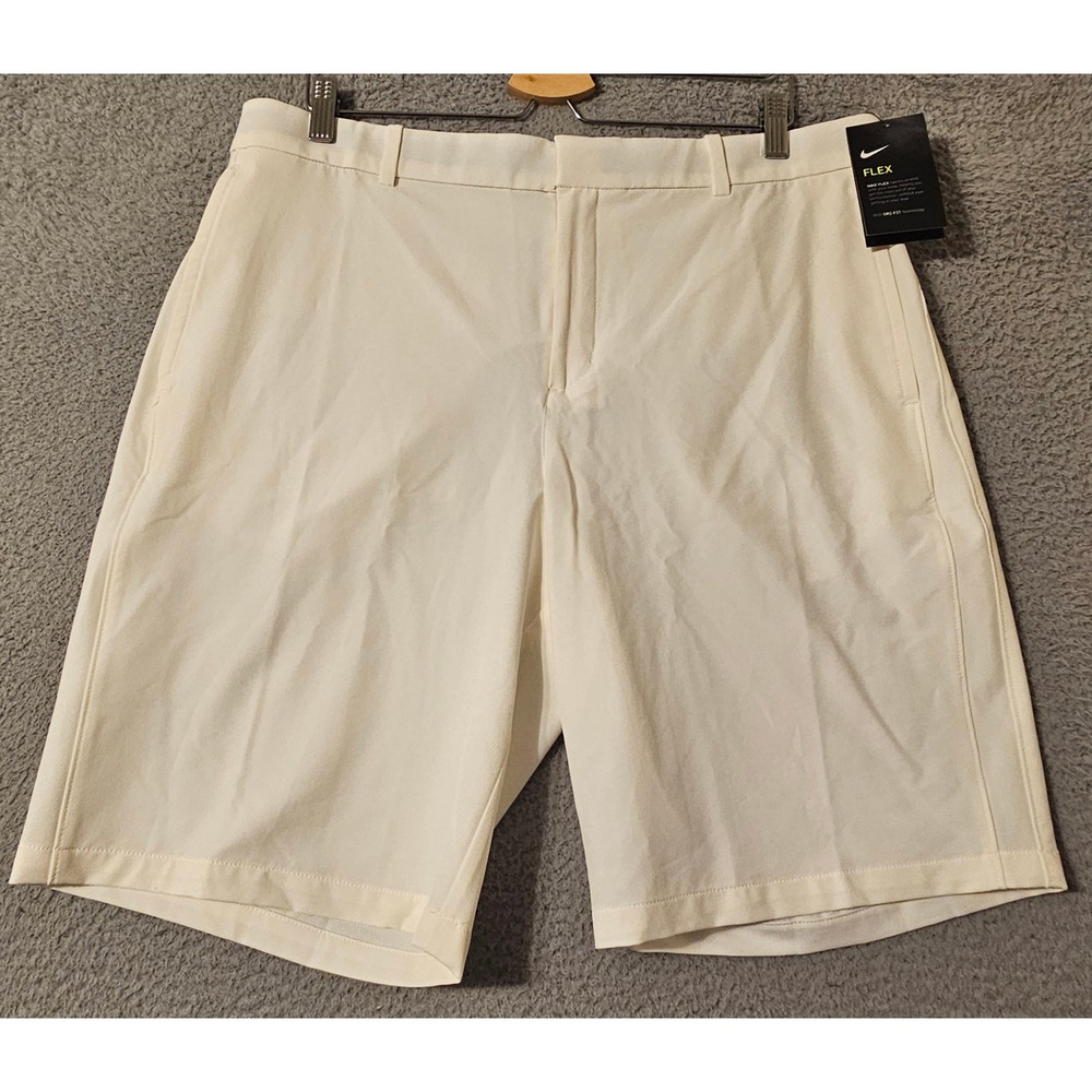 Nike Flex Golf Shorts Mens 36 Sail White Dri-FIT Standard Fit AJ5495-133 NEW